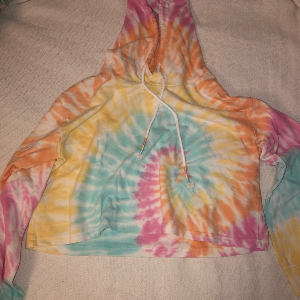 Rainbow Cropped Hoodie